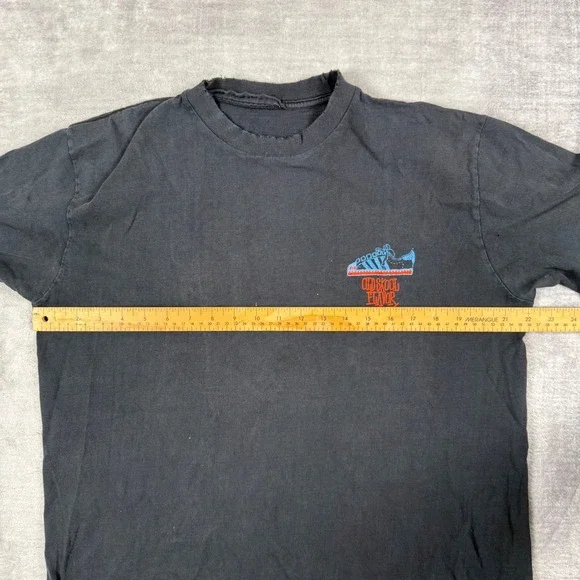 Stussy Shirt Mens Large Black Vintage 90s Old Skool Flavor Distressed Graphic - Picture 14 of 15